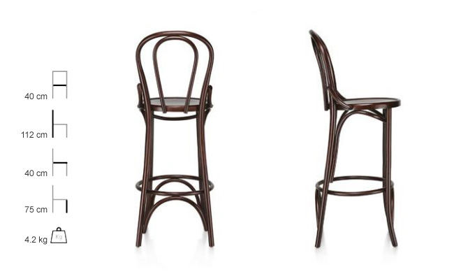 Thonet Bar Sandalyesi No 398 detay